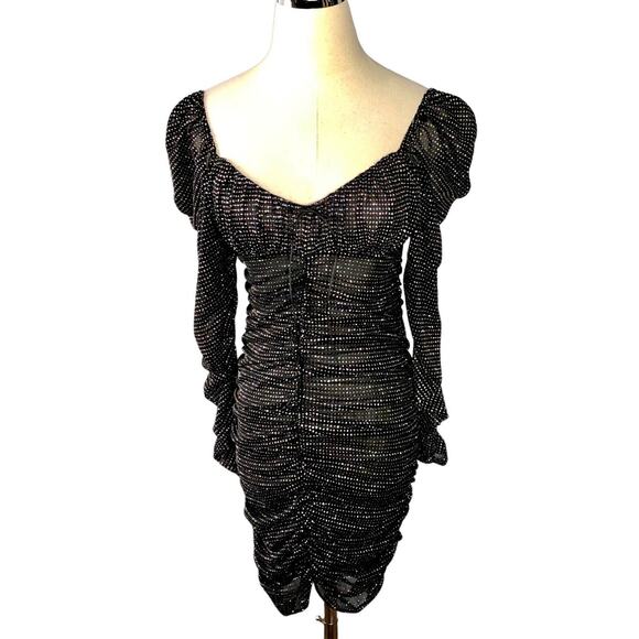 For Love & Lemons X Victoria’s Secret All That Glitters Ruched Mini Dress XS - Picture 2 of 16